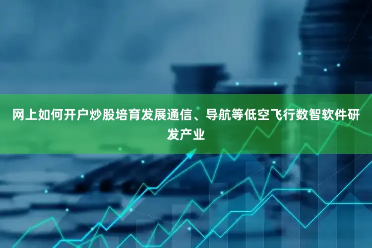 网上如何开户炒股培育发展通信、导航等低空飞行数智软件研发产业